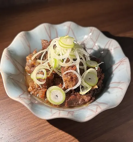 ねぎを合わせた牛タンの佃煮